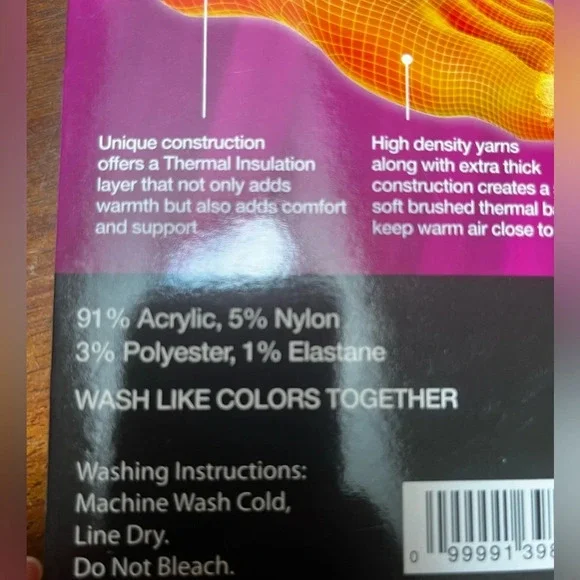 Woman’s Thermal Insulated Socks for 9-11 shoe Size-NWT - Picture 3 of 3